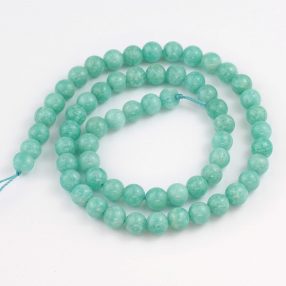 Amazonit ásványgyöngy - 6mm-es golyó -  1db