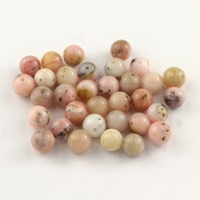 Rózsaopál ásványgyöngy - 6mm-es golyó - 1db