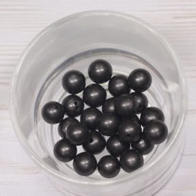 Shungit ásványgyöngy - 7,5-8mm-es golyó - 1db