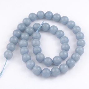 Angelit ásványgyöngy - 10mm-es golyó - 1db