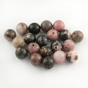 Rodonit ásványgyöngy - 10mm-es golyó - 1db