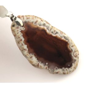 Achát (festett) ásványmedál - 5x3cm-es szelet