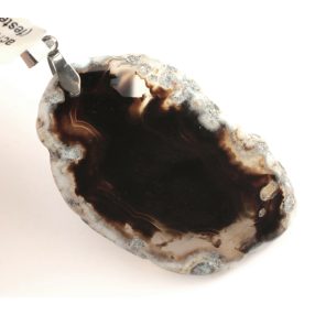 Achát (festett) ásványmedál - 5,5x3cm-es szelet