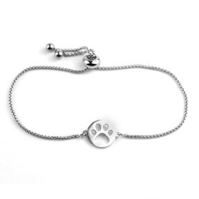 Nemesacél tappancs mancs állítható méretű karkötő