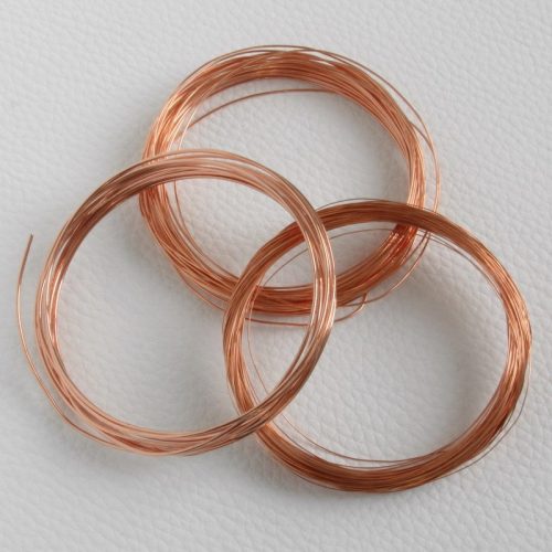 1,2mm vastagságú félkemény vörösréz drót (huzal)  - 3m