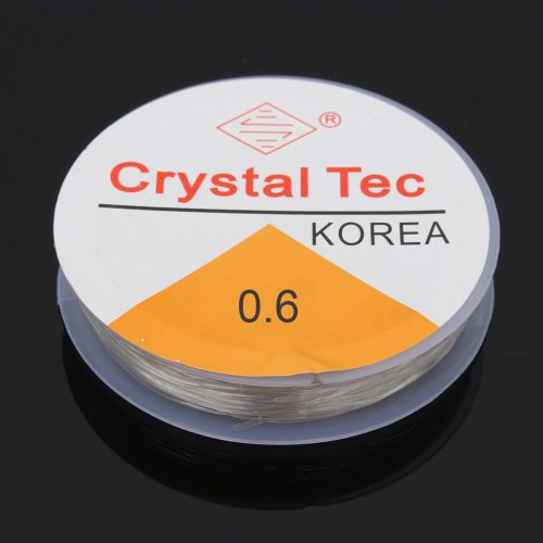 Crystal Tec gumidamil - egyszálas, 0,6mm-es színtelen - 10m