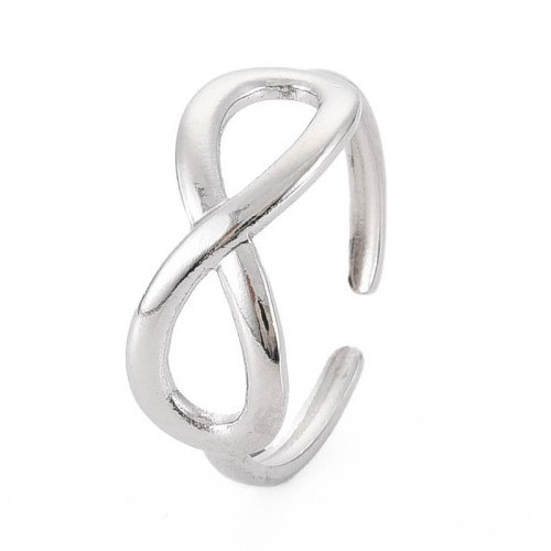 Nemesacél gyűrű - állítható méretű - végtelen szimbólummal