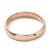 Nemesacél 4mm szélességű karikagyűrű, rózsaarany színű - méret: 5 (15,7mm)