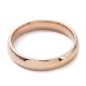 Nemesacél 4mm szélességű karikagyűrű, rózsaarany színű - méret: 5 (15,7mm)
