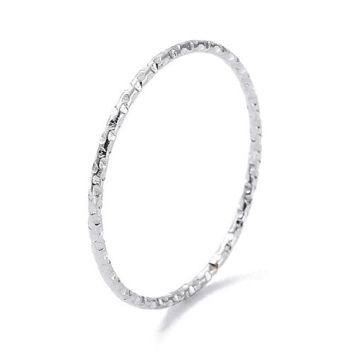 Nemesacél 1mm szélességű karikagyűrű - 17mm