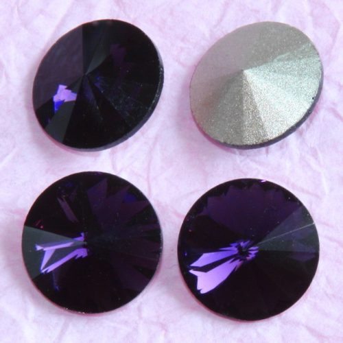 Távolkeleti kristály rivoli 8mm-es - sötétlila (Purple Velvet)
