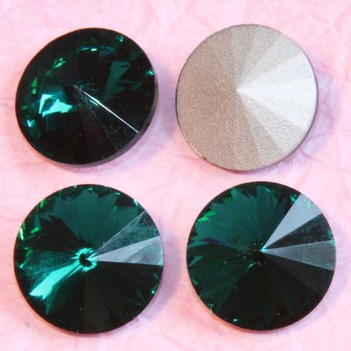 Távolkeleti kristály rivoli 10mm-es - smaragdzöld (Emerald)