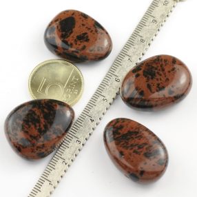 Mahagóni obszidián csepp marokkő 2,5-3cm /db