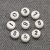 Akril szám gyöngy - 7x3mm-es - 4