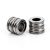 Nemesacél 10x12mm-es cső köztes gyöngy - furat: 6,2mm