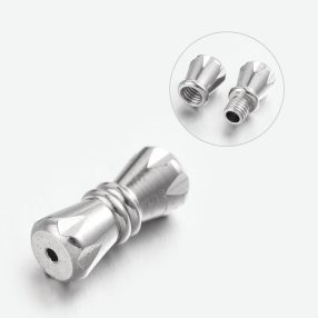 Nemesacél 11x5mm-es csavaros kapocs - furata: 0,6mm