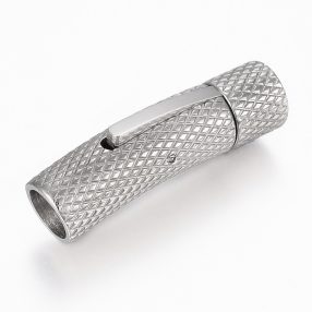 Nemesacél 30x8mm-es bajonettzáras kapocs - furata: 6mm