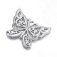 Nemesacél medál - 24x30x2mm-es pillangó