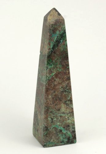 Krizokolla ásvány obeliszk 12cm magas