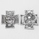 Tibeti stílusú fém medál / fityegő - antik ezüst színű 23x22mm-es kereszt