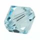 Swarovski bicone (5328 Xilion) 6mm-es Aquamarine