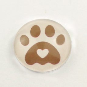   Mintás üveglencse / kaboson (0202) - tappancs mancs - választható méretben