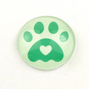   Mintás üveglencse / kaboson (0205) - tappancs mancs - választható méretben