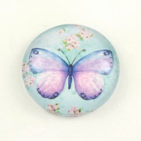   Mintás üveglencse / kaboson (2001) - pillangós - választható méretben