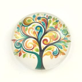   Mintás üveglencse / kaboson (2521) - életfa - választható méretben