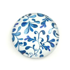   Mintás üveglencse / kaboson (3704) - indás - választható méretben