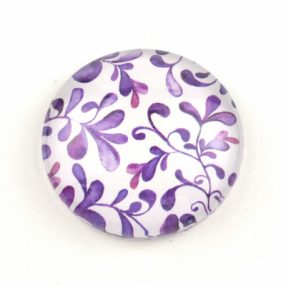   Mintás üveglencse / kaboson (3708) - indás - választható méretben