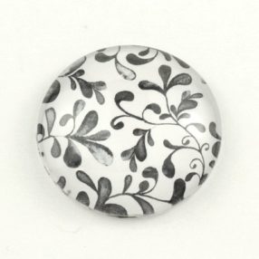   Mintás üveglencse / kaboson (3710) - indás - választható méretben