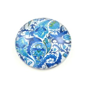   Mintás üveglencse / kaboson (4001) - perzsa mintás - választható méretben