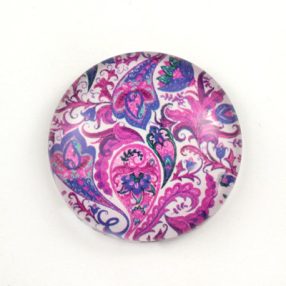   Mintás üveglencse / kaboson (4002) - perzsa mintás - választható méretben