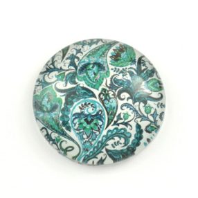   Mintás üveglencse / kaboson (4006) - perzsa mintás - választható méretben