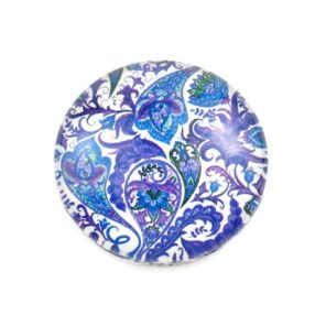   Mintás üveglencse / kaboson (4009) - perzsa mintás - választható méretben