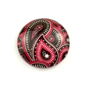   Mintás üveglencse / kaboson (4011) - perzsa mintás - választható méretben