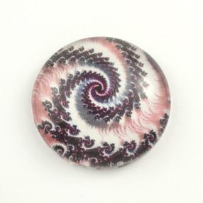   Mintás üveglencse / kaboson (4502) - fraktál - választható méretben