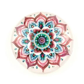   Mintás üveglencse / kaboson (5032) - mandala - választható méretben