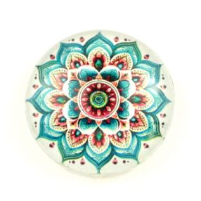   Mintás üveglencse / kaboson (5033) - mandala - választható méretben