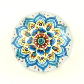   Mintás üveglencse / kaboson (5034) - mandala - választható méretben
