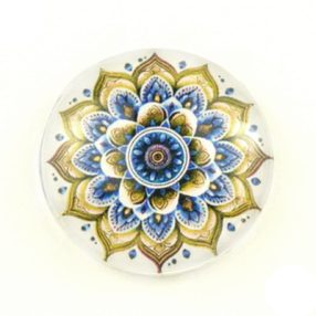   Mintás üveglencse / kaboson (5037) - mandala - választható méretben