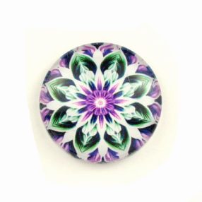   Mintás üveglencse / kaboson (5091) - mandala - választható méretben