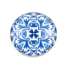   Mintás üveglencse / kaboson (5401) - csempe mintás - választható méretben