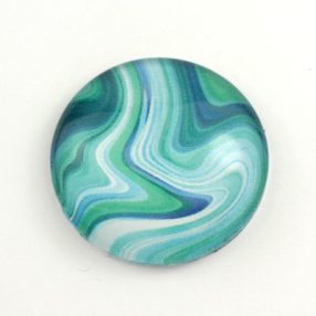   Mintás üveglencse / kaboson (5505) - achát mintás - választható méretben