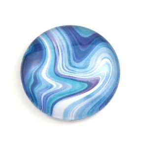   Mintás üveglencse / kaboson (5506) - achát mintás - választható méretben