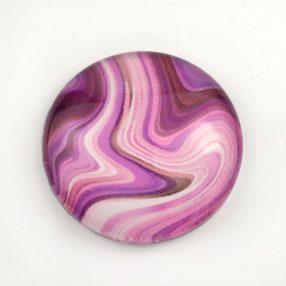   Mintás üveglencse / kaboson (5509) - achát mintás - választható méretben