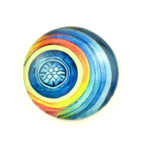   Mintás üveglencse / kaboson (5514) - absztrakt mintás - választható méretben