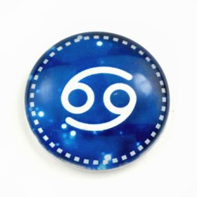   Mintás üveglencse / kaboson (9003) - horoszkóp, csillagjegy - rák - választható méretben