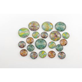   Mintás üveglencse / kaboson csomag (094) - kifutó termékek kedvezményes áron